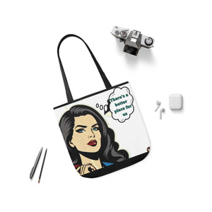 Inspirational Canvas Tote Bag - "There's a Better Place for Us"