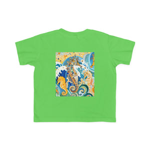 Seahorse Splash Toddler Tee - Cute Sea Life Design for Kids