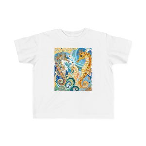 Seahorse Splash Toddler Tee - Cute Sea Life Design for Kids