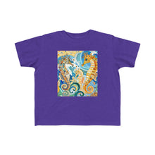 Load image into Gallery viewer, Seahorse Splash Toddler Tee - Cute Sea Life Design for Kids