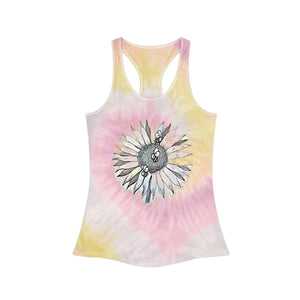 Tie Dye Racerback Tank Top Bees at Work