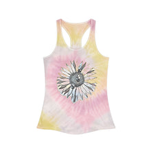 Load image into Gallery viewer, Tie Dye Racerback Tank Top Bees at Work