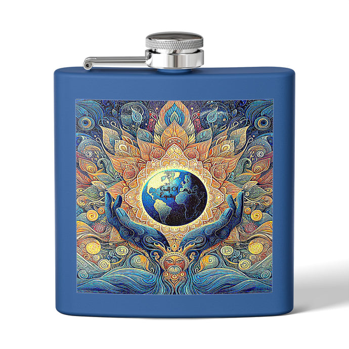 Artistic Stainless Steel Flask - 6oz Gulf of Equity