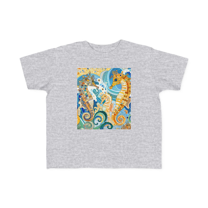 Seahorse Splash Toddler Tee - Cute Sea Life Design for Kids