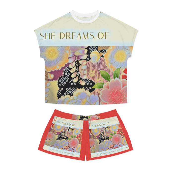 Women's Short Pajama Set SHE DREAMS Ruby