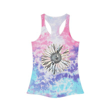 Load image into Gallery viewer, Tie Dye Racerback Tank Top Bees at Work