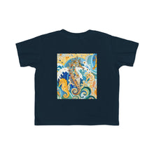 Load image into Gallery viewer, Seahorse Splash Toddler Tee - Cute Sea Life Design for Kids