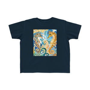 Seahorse Splash Toddler Tee - Cute Sea Life Design for Kids