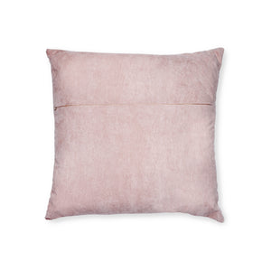 Square Pillow - Pink Back/Asian Garden Front