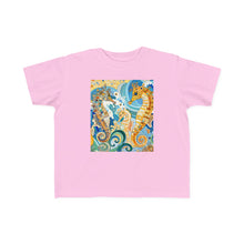 Load image into Gallery viewer, Seahorse Splash Toddler Tee - Cute Sea Life Design for Kids