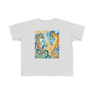 Seahorse Splash Toddler Tee - Cute Sea Life Design for Kids