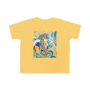 Seahorse Splash Toddler Tee - Cute Sea Life Design for Kids