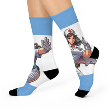 Load image into Gallery viewer, Nurse Design Cushioned Crew Socks - Fun and Comfortable Gift for Healthcare Workers