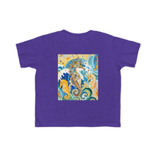 Load image into Gallery viewer, Seahorse Splash Toddler Tee - Cute Sea Life Design for Kids