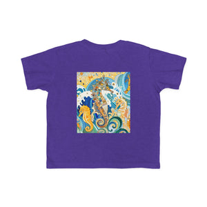 Seahorse Splash Toddler Tee - Cute Sea Life Design for Kids