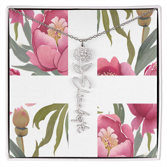 Blooming Name Necklace