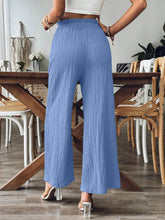 Load image into Gallery viewer, Pocketed Elastic Waist Wide Leg Pants