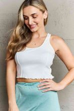 Load image into Gallery viewer, HIDDEN Bow Down Sleeveless Ruffle Crop Top
