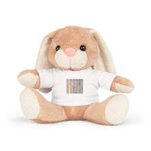 Load image into Gallery viewer, Plush Bunny Sand Colored with White T-Shirt says &quot;Just Remember This I Love You&quot;