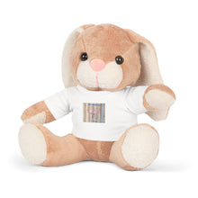 Load image into Gallery viewer, Plush Bunny Sand Colored with White T-Shirt says &quot;Just Remember This I Love You&quot;