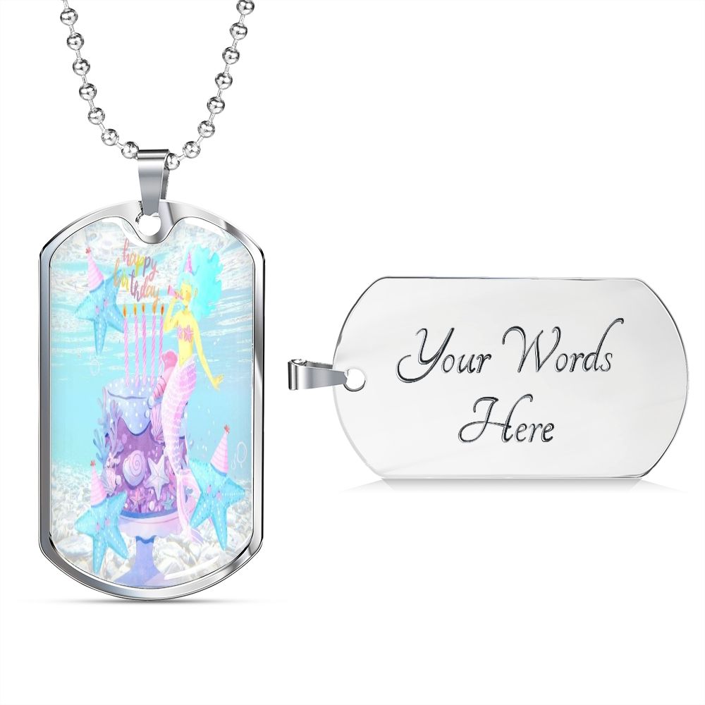 Little One's 5th Birthday Mermaid Necklace