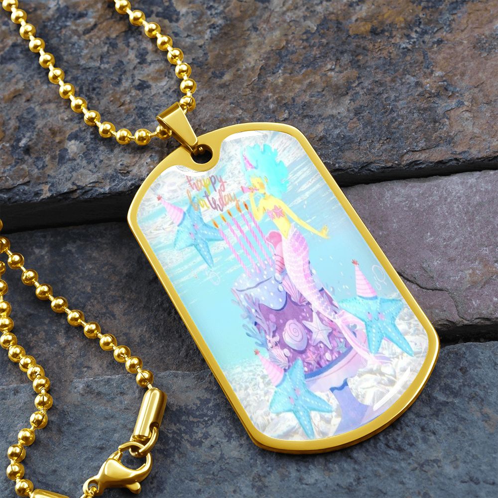 Little One's 5th Birthday Mermaid Necklace