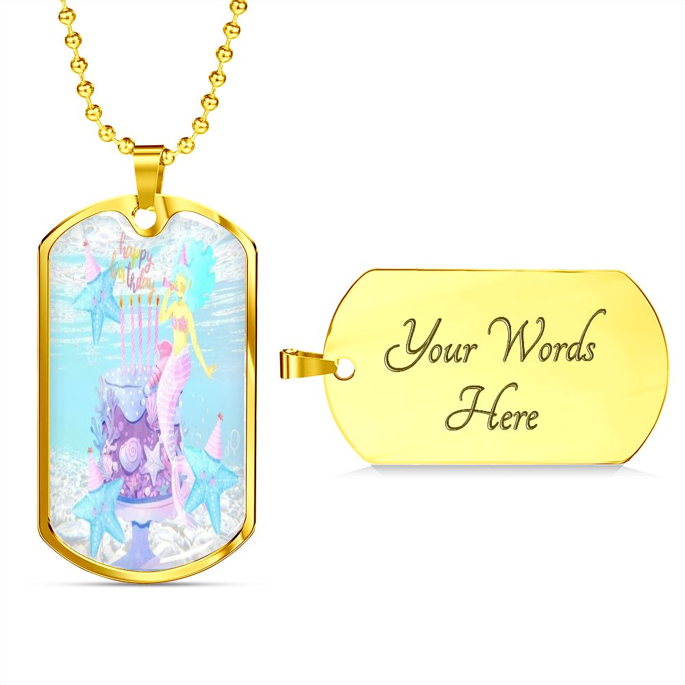 Little One's 5th Birthday Mermaid Necklace