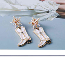 Load image into Gallery viewer, Boot Alloy Dangle Earrings