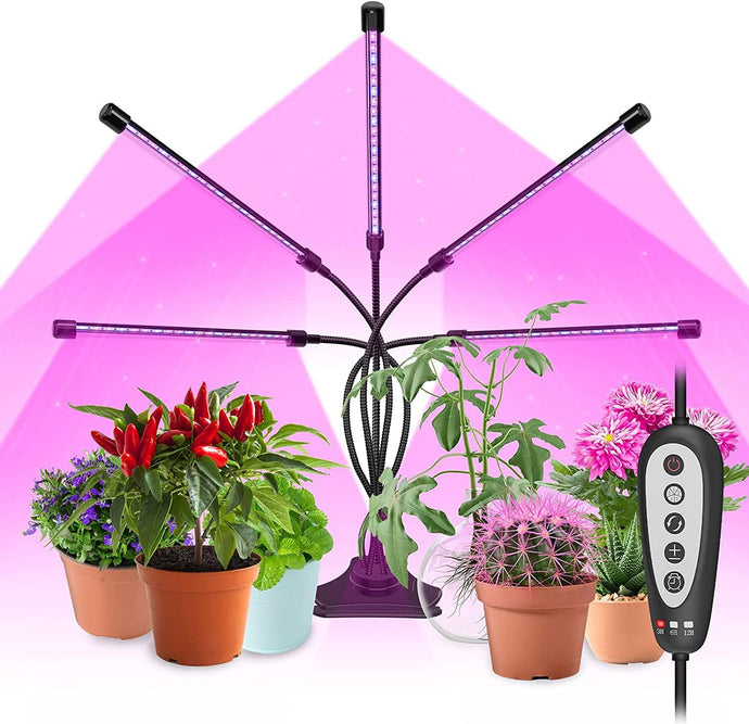 Grow Light Plant Lights for Indoor Plants LED Full Spectrum 5 Bulbs