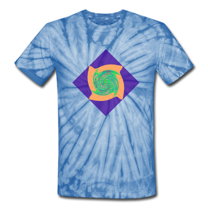 Unisex Tie Dye T-Shirt - spider baby blue